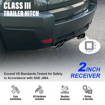 2000-2014 Ford Econoline Van 150/250/350 Class 3 Receiver Hitch